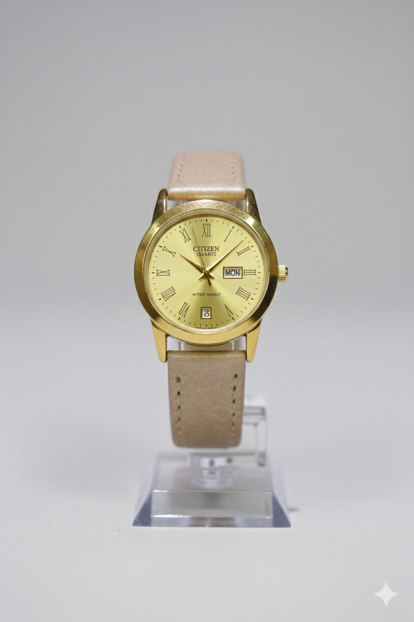 Premium Imported Classic Watch – Pure Aigner Leather Strap & Japanese Quartz Movement