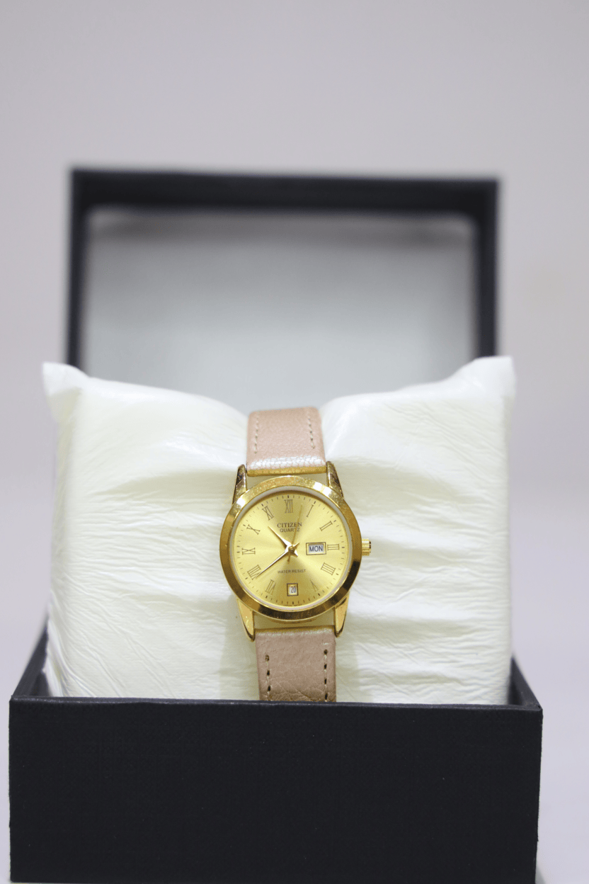 Premium Imported Classic Watch – Pure Aigner Leather Strap & Japanese Quartz Movement