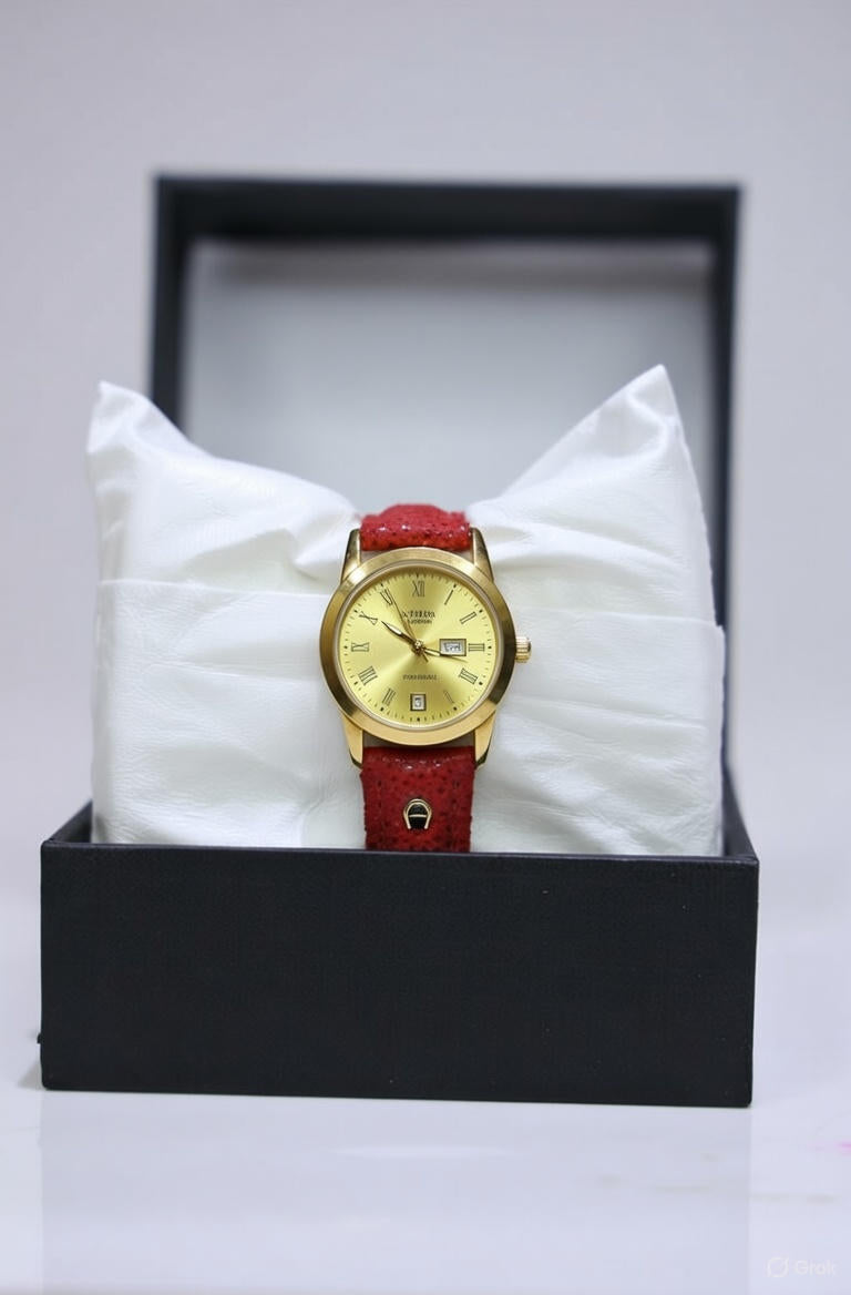 Premium Imported Classic Watch – Pure Aigner Leather Strap & Japanese Quartz Movement