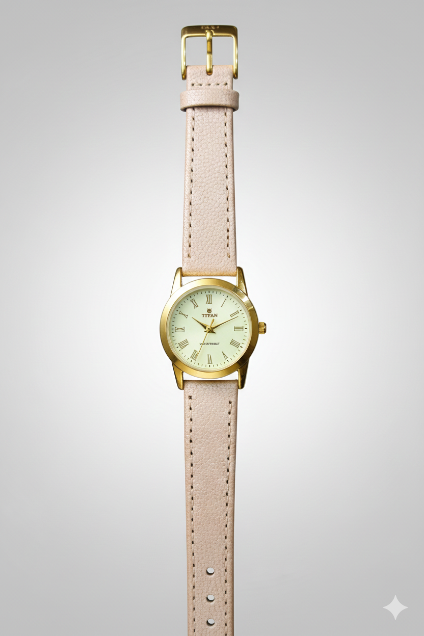 Premium Imported Classic Watch – Pure Aigner Leather Strap & Japanese Quartz Movement