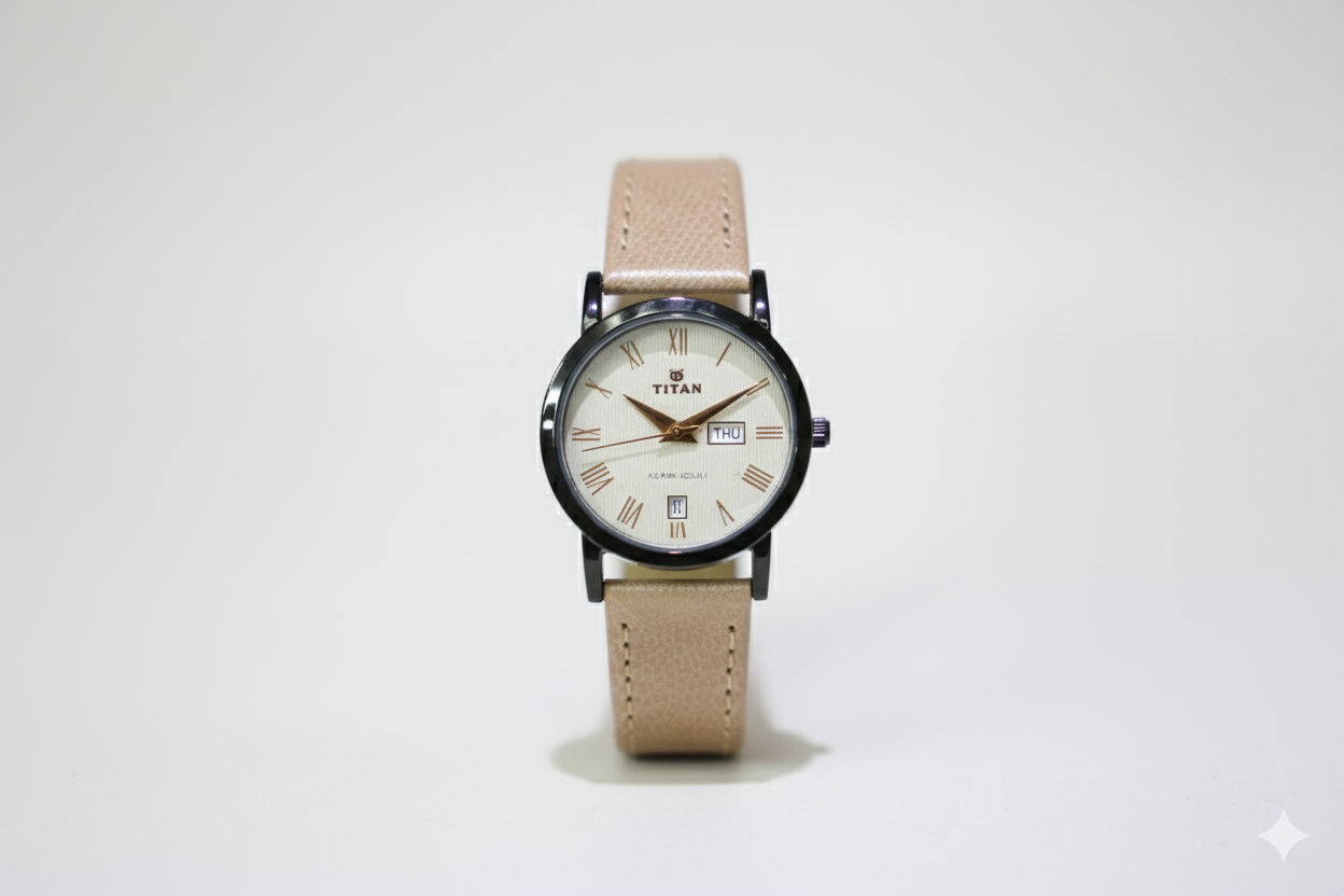Premium Imported Classic Watch – Pure Aigner Leather Strap & Japanese Quartz Movement