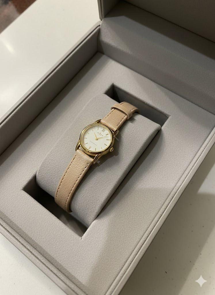 Premium Imported Classic Watch – Pure Aigner Leather Strap & Japanese Quartz Movement