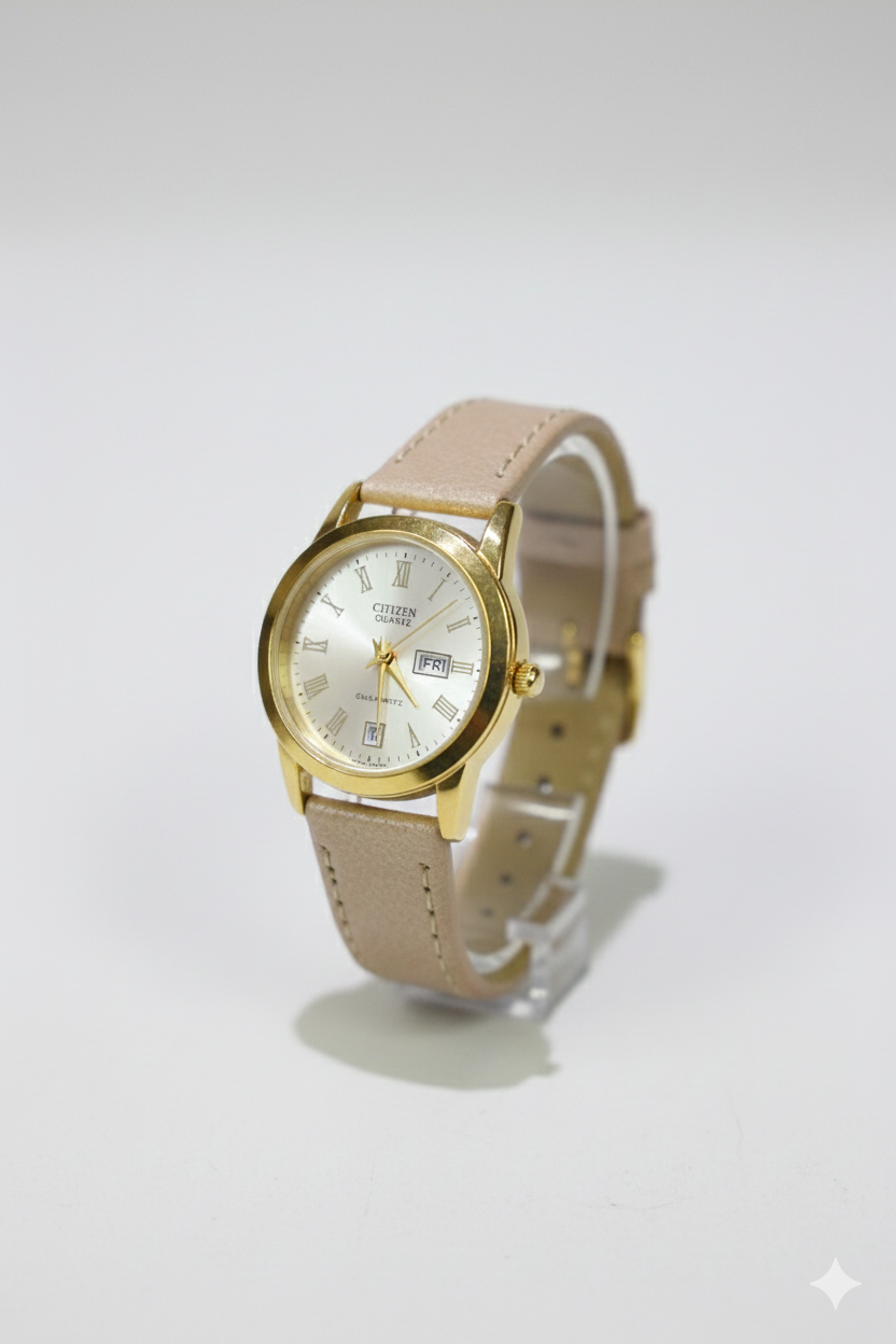 Premium Imported Classic Watch – Pure Aigner Leather Strap & Japanese Quartz Movement