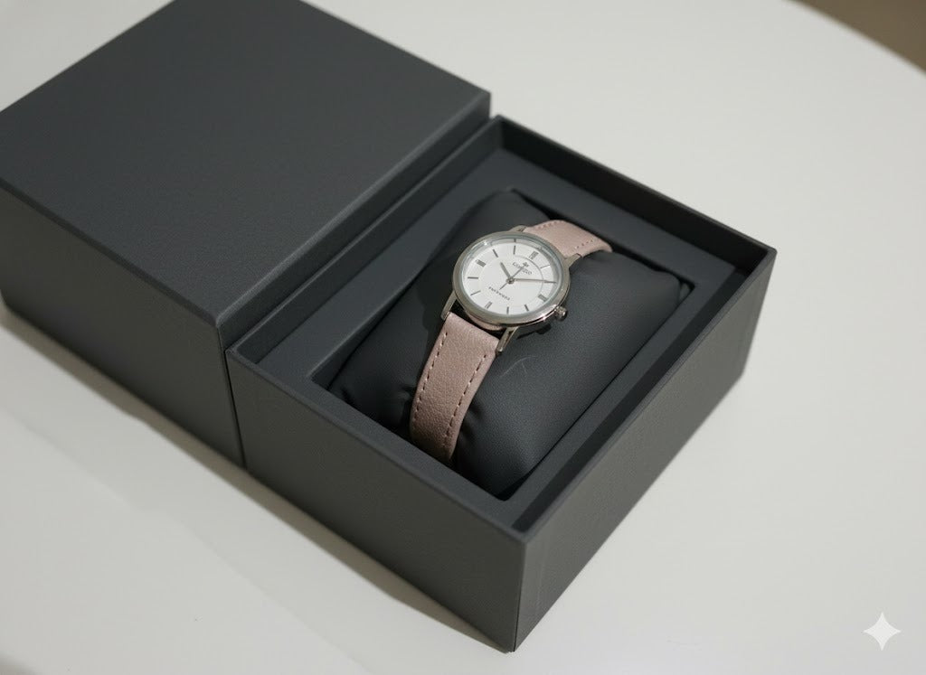 Premium Imported Classic Watch – Pure Aigner Leather Strap & Japanese Quartz Movement